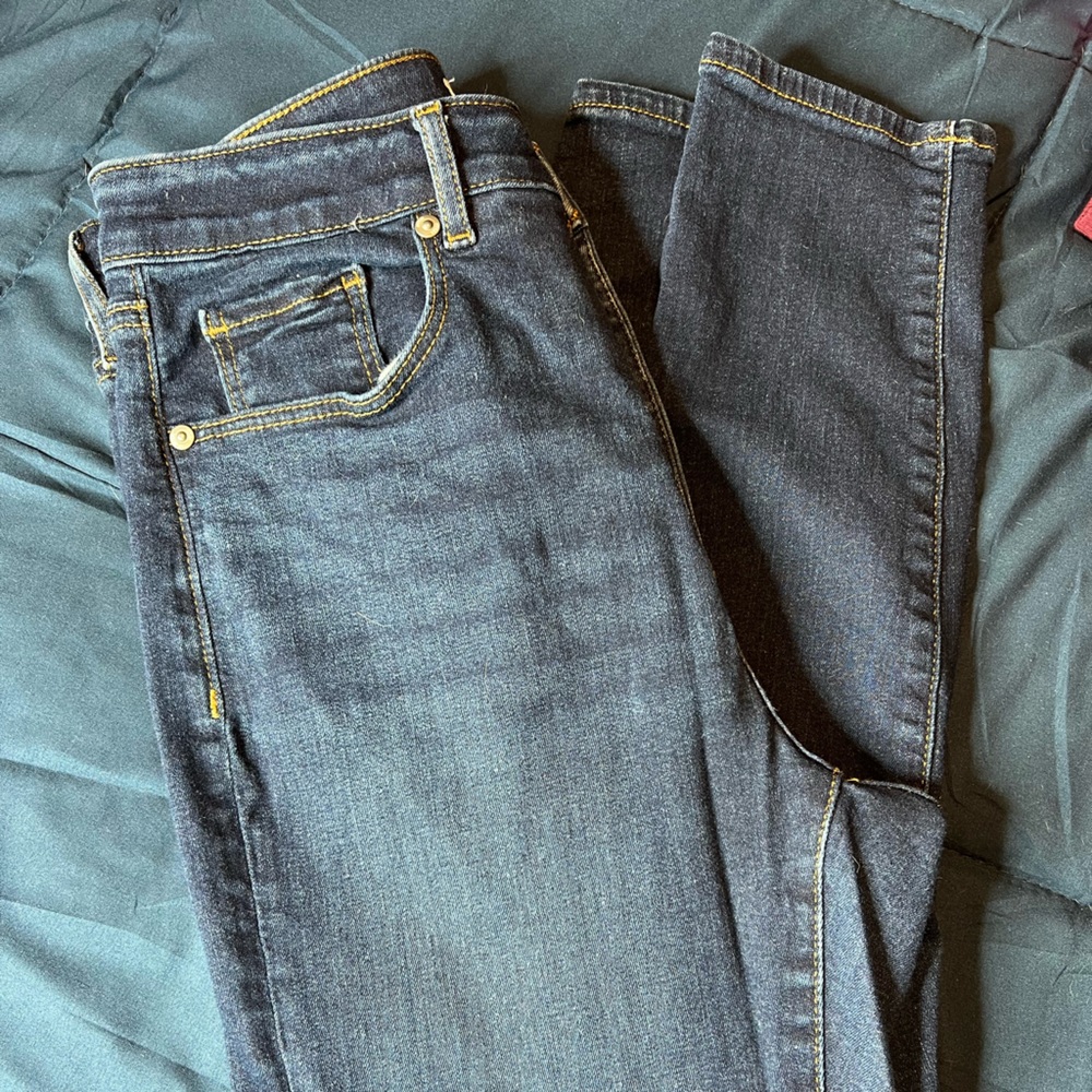 LOFT Women's Dark Blue Jeggings